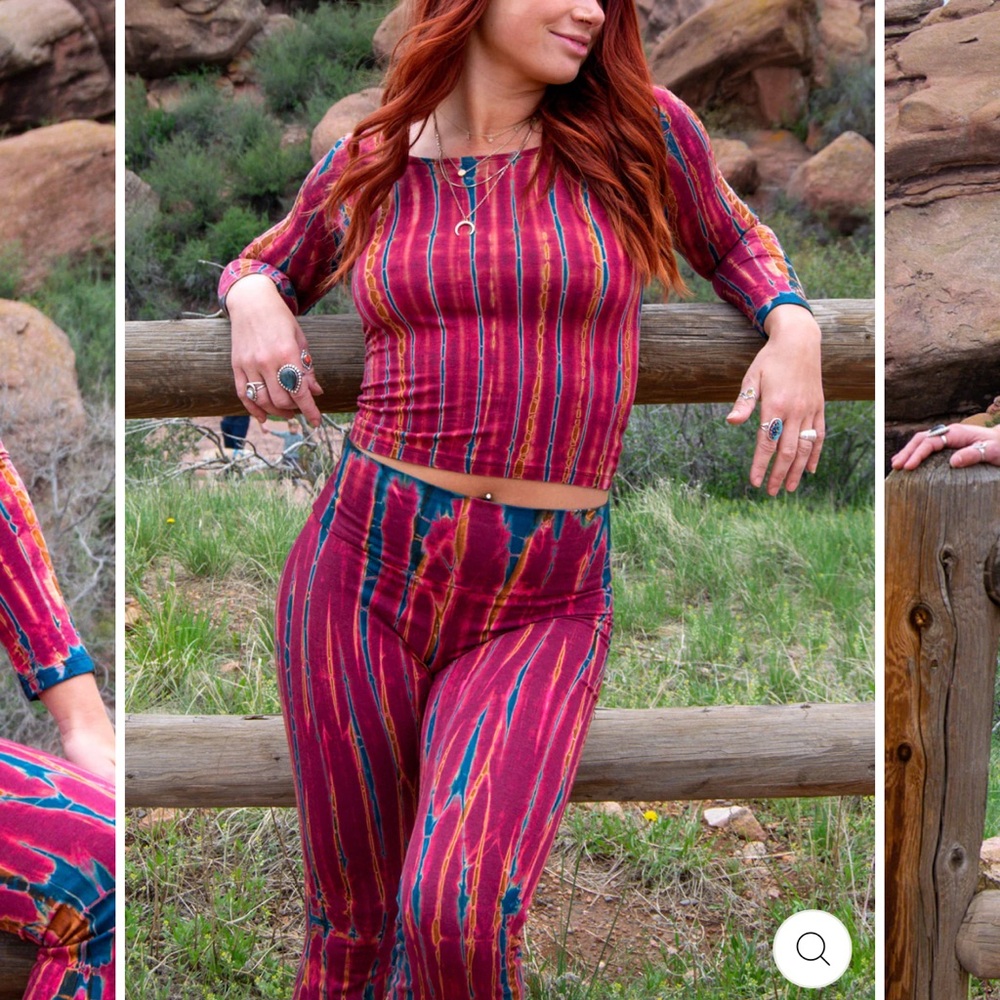 Warrior Within, Striped tie dye Crop Top